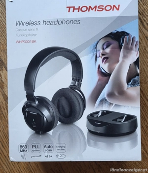 Thomson WHP3001BK UHF Kabellos Kopfhörer Bild 2