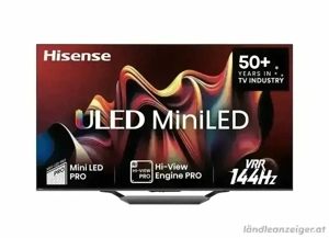Top TV Hisense U7NQ in 55" für TV, Streaming und Gaming