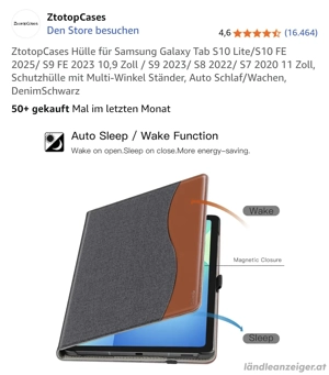 Samsung Tablet Galaxy Tab S8+ X800 12,4 Zoll neuwertig 8GB RAM 256GB Bild 8