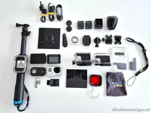 GoPro Hero 3+ mit Digital Display und sehr viel Zubehör