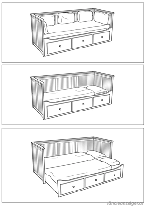 IKEA Einzel- oder Doppelbett inkl. Matratze Bild 2