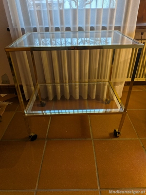 Beistelltisch aus Glas