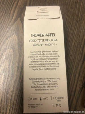 2 tolle Tees: Ingwer Apfel und Bratapfel Bild 2