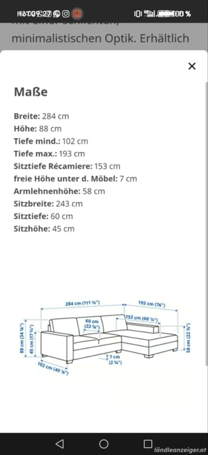 Sofa zu verschenken - neuwertig Bild 4