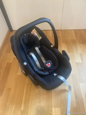 Maxi-Cosi Peeble Pro i-size Babyschal schwarz, sehr guter Zustand Bild 3