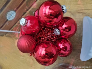 Christbaumschmuck gemischt, rot Bild 3