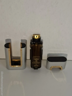 Santos de Cartier Paris - Eau de Toilette 50 ml Flakon - OVP in roter Box - Vintage - Rarität  Bild 8