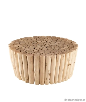 Beistelltisch Couchtisch aus Eukalyptusholz 