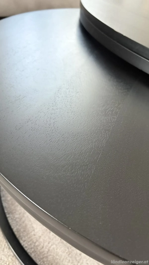 Couchtisch-Set rund aus echtem Mango-Holz Bild 4