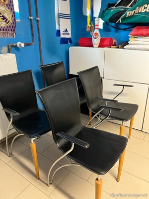 Echtleder Stühle 4 Stück Bild 2
