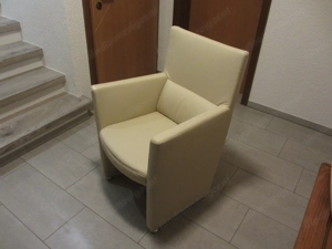Stuhl cremefarben Bild 3