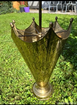 antiker Schirmständer Messing Bild 2