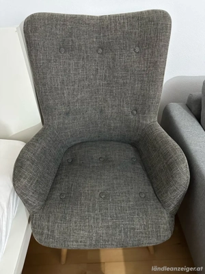 Sessel mit Hocker Bild 2