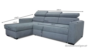 Ecksofa grau Bild 3