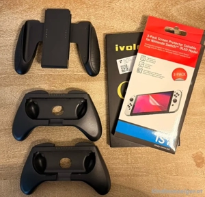 Nintendo Switch OLED-Modell, Weiß, Inkl. 4 Joy Cons, 2 Spiele, 256GB und mehr.. Bild 4