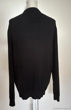 Herren Strickjacke geknöpft schwarz  Bild 2