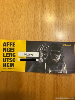 Affenhand Gutschein 50 