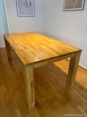 Massiver Vollholztisch mit Ausziehfunktion   180 240 cm
