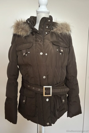 Damen Steppjacke mit Kapuze braun Bild 2