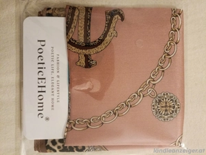 Seidentuch Rosa originalverpackt Leoparden Muster  Bild 4
