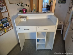 Kompakter Tresen   Werkbank   Weiß   Abschließbar & Vielseitig Bild 2