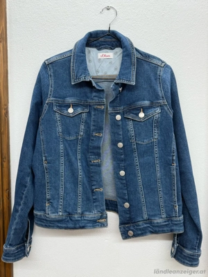 Jeansjacke aus Baumwollmischung