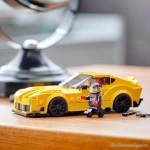 LEGO 76901 Speed Champions Toyota GR Supra Rennwagen, Spielzeugauto, Modellauto zum selber Bauen