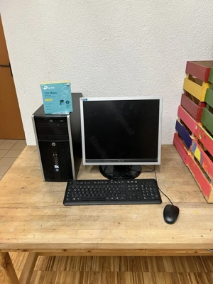 PC-SET, Computer HP, Bildschirm, W-LAN - für einen guten Zweck!!! PC SET, Lernen und Spielen!