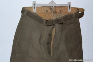 Verkaufe: Lederhose mit Gürtel  Bild 2