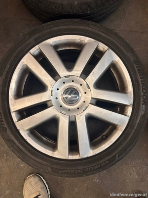 VW Alufelgen 17 Zoll inkl. Reifen   Reifen abgefahren Bild 4