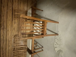 Alte Holzstühle, 4 Stück Bild 5