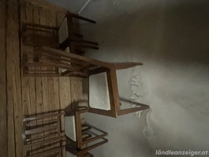 Alte Holzstühle, 5 Stück Bild 3