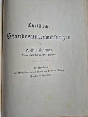 Antikes Prachtwerk (1898)  Christliches Standesunterweisung  P. Otto Bitschnau Bild 4