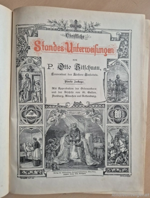 Antikes Prachtwerk (1898)  Christliches Standesunterweisung  P. Otto Bitschnau Bild 7