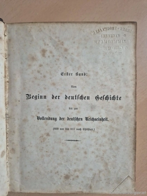 Buch  Beginn der deutschen Geschichte    Michael Zimmermann, Hafner Bludenz  Bild 3
