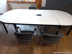 Bürotisch Tisch Stühle teilbar Büro Besprechung 1400 mm x 2800 mm - 740 mm hoch Bild 2