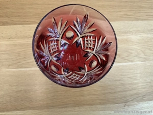 6 alte Weingläser Bleikristall Römerglas rot  Bild 2