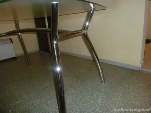 Küchentisch mit Glasplatte Bild 3