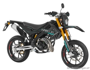 Rieju MRT 50 ALL BLACK Supermoto mit Upside-down-Gabel   Euro 5