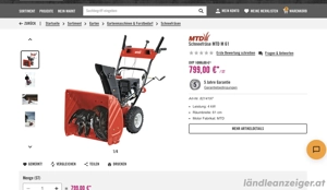 Schneefräse Neu bisher nicht gebraucht 