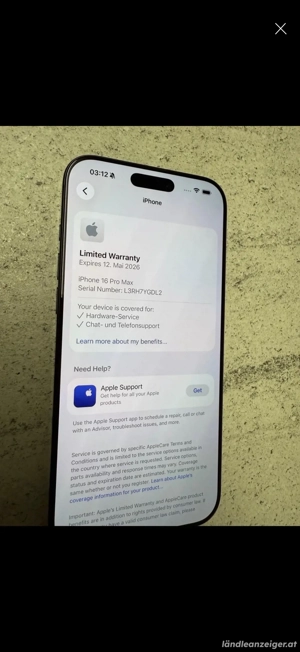 Iphone 16 pro max 256GB 100% Akku Bild 5