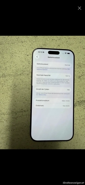 Iphone 16 pro max 256GB 100% Akku Bild 3