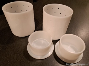 Frischkäse Formen 2 Stk. mit Deckel Bild 3