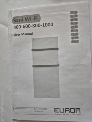 Infrarot Heizpaneel mit Handtuchhalter