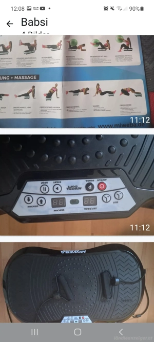 Rüttelplatte Rückentraining Bild 2