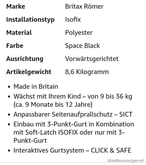 Autokindersitz Britax Römer Evolva 1-2-3 SL SICT Bild 5