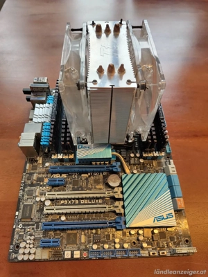 Verkaufe Set: i7 3820 CPU + ASUS P9X79 Deluxe Mainboard + 24GB Corsair RAM + Thermaltake Dual Lüfter