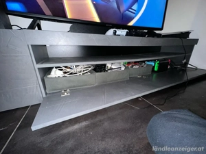TV-Lowboard   Fernsehkasten grau Bild 4