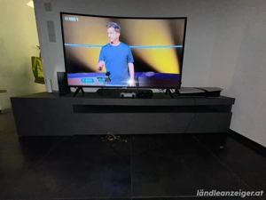 TV-Lowboard   Fernsehkasten grau Bild 2