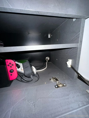 TV-Lowboard   Fernsehkasten grau Bild 5